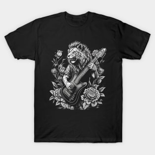 Lion Playing a Guitar T-Shirt